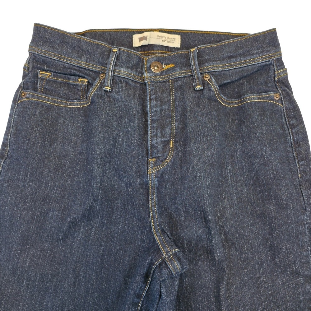 Levi's 512 Perfectly Slimming Bootcut Jeans 6M Indigo Western Workwear Retro
